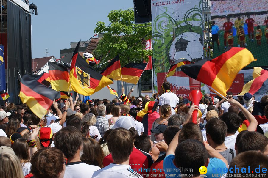 WM-2010: Deutschland-England (4:1): Stadthalle Singen, 27.06.2010