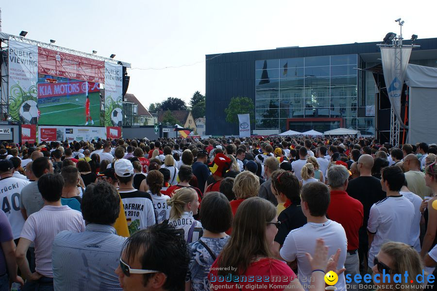 WM-2010: Deutschland-England (4:1): Stadthalle Singen, 27.06.2010