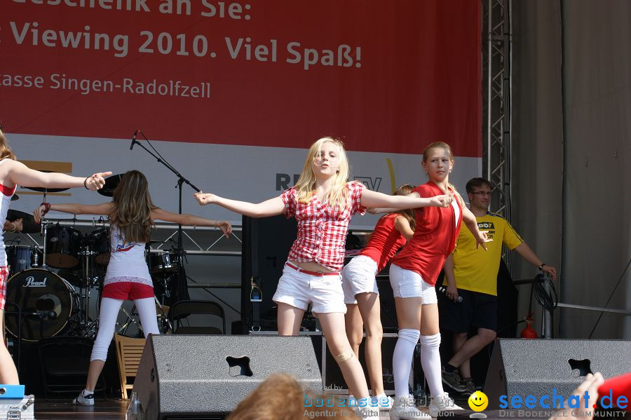 WM-2010: Deutschland-England (4:1): Stadthalle Singen, 27.06.2010