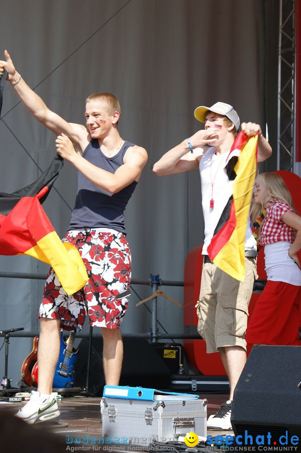 WM-2010: Deutschland-England (4:1): Stadthalle Singen, 27.06.2010