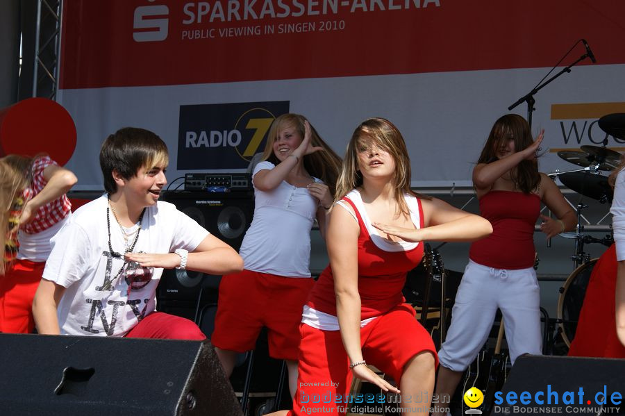 WM-2010: Deutschland-England (4:1): Stadthalle Singen, 27.06.2010