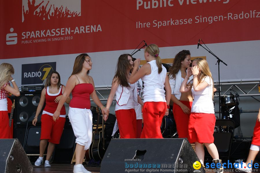 WM-2010: Deutschland-England (4:1): Stadthalle Singen, 27.06.2010