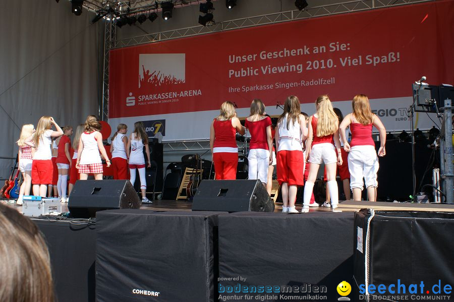 WM-2010: Deutschland-England (4:1): Stadthalle Singen, 27.06.2010