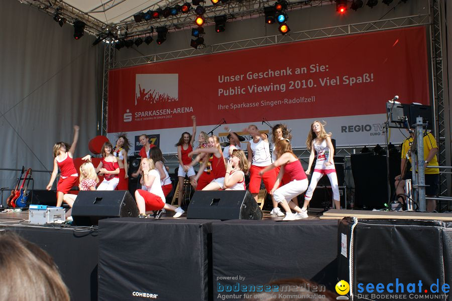 WM-2010: Deutschland-England (4:1): Stadthalle Singen, 27.06.2010