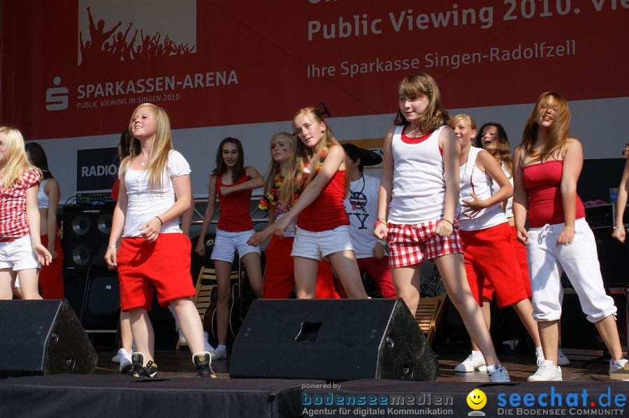 WM-2010: Deutschland-England (4:1): Stadthalle Singen, 27.06.2010