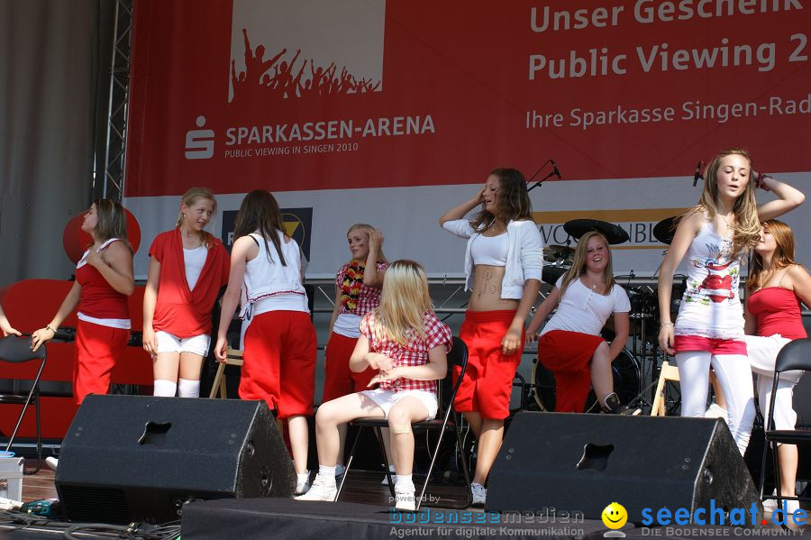 WM-2010: Deutschland-England (4:1): Stadthalle Singen, 27.06.2010