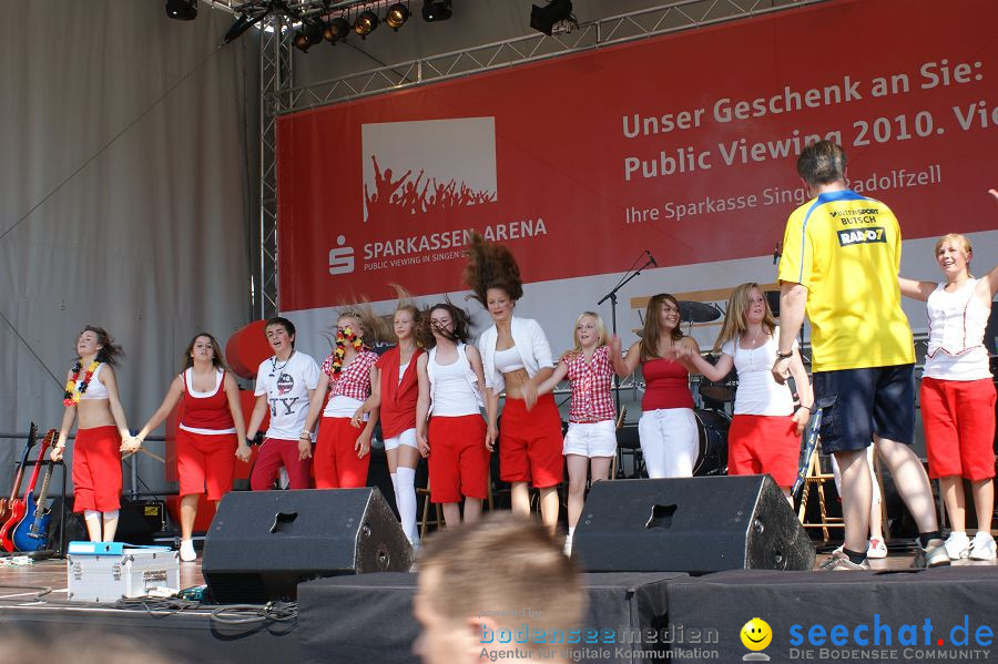 WM-2010: Deutschland-England (4:1): Stadthalle Singen, 27.06.2010