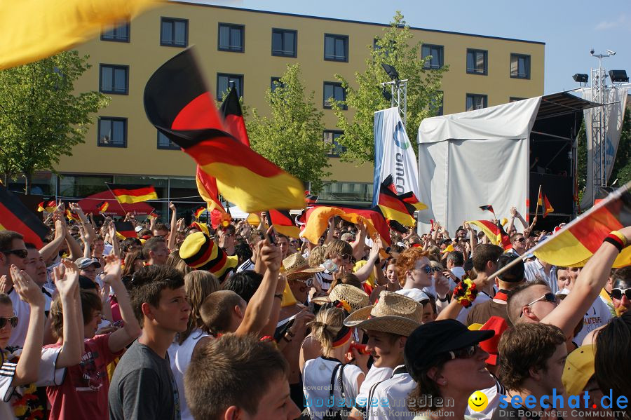 WM-2010: Deutschland-England (4:1): Stadthalle Singen, 27.06.2010