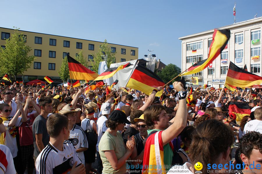 WM-2010: Deutschland-England (4:1): Stadthalle Singen, 27.06.2010