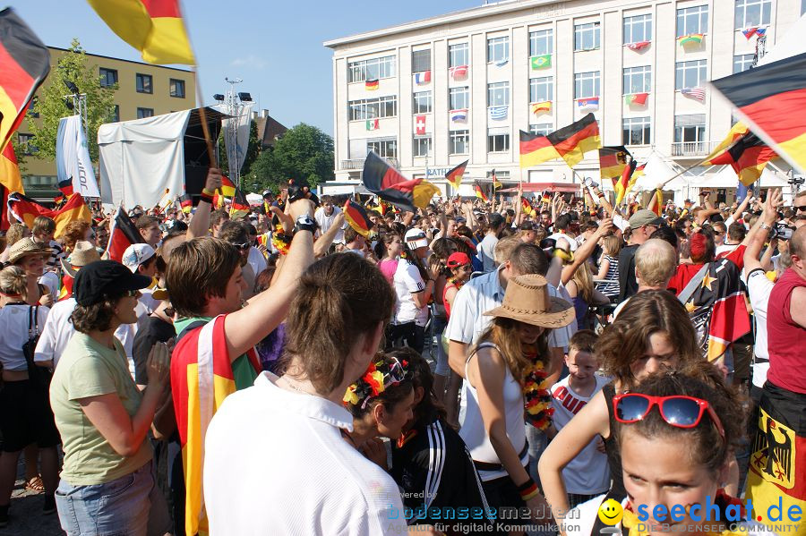 WM-2010: Deutschland-England (4:1): Stadthalle Singen, 27.06.2010