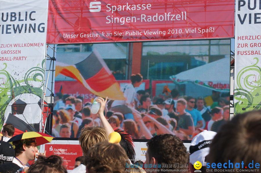 WM-2010: Deutschland-England (4:1): Stadthalle Singen, 27.06.2010