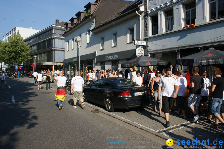 WM-2010: Deutschland-England (4:1): Stadthalle Singen, 27.06.2010