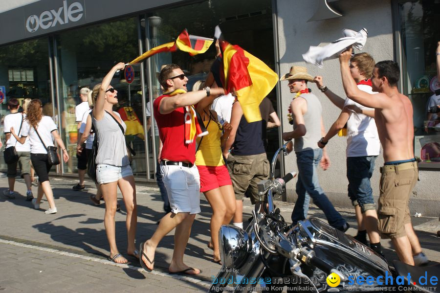 WM-2010: Deutschland-England (4:1): Stadthalle Singen, 27.06.2010