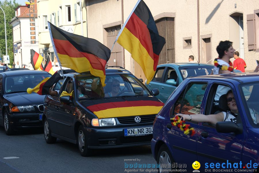 WM-2010: Deutschland-England (4:1): Stadthalle Singen, 27.06.2010