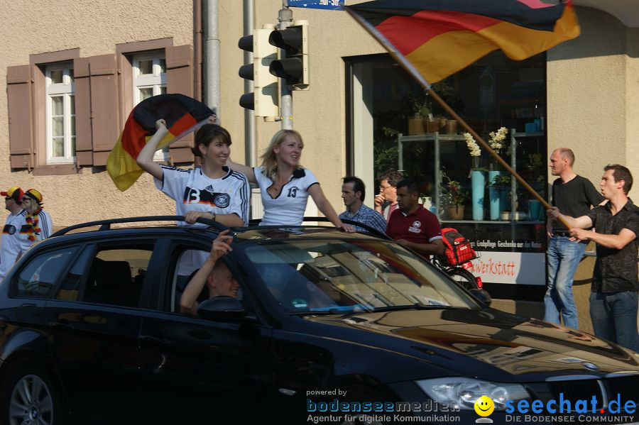 WM-2010: Deutschland-England (4:1): Stadthalle Singen, 27.06.2010