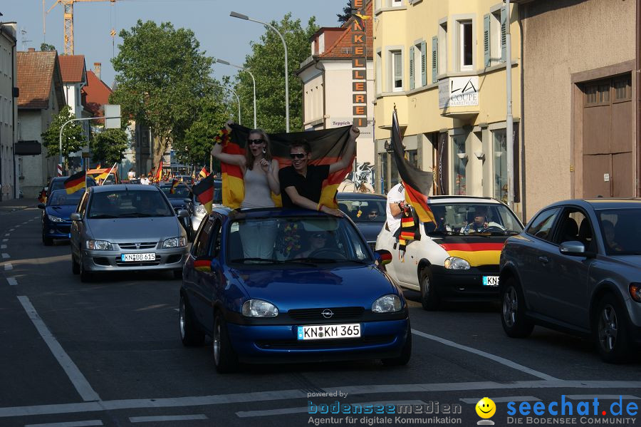 WM-2010: Deutschland-England (4:1): Stadthalle Singen, 27.06.2010