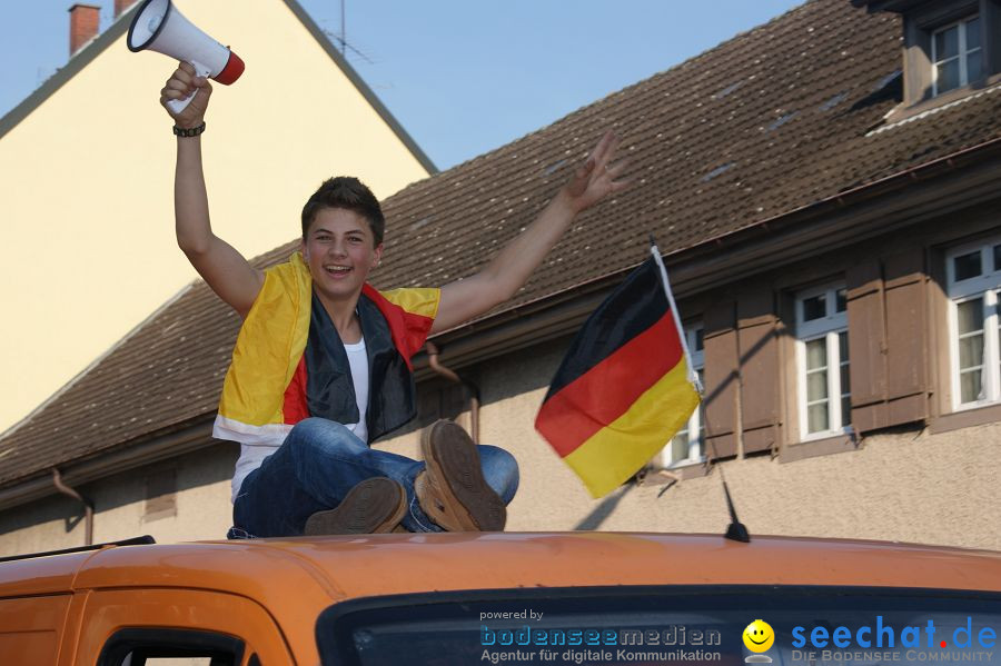 WM-2010: Deutschland-England (4:1): Stadthalle Singen, 27.06.2010