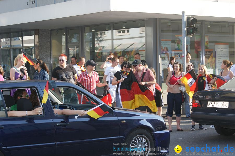 WM-2010: Deutschland-England (4:1): Stadthalle Singen, 27.06.2010