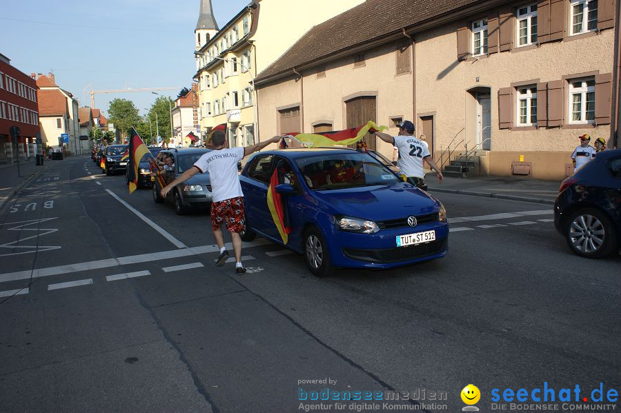 WM-2010: Deutschland-England (4:1): Stadthalle Singen, 27.06.2010