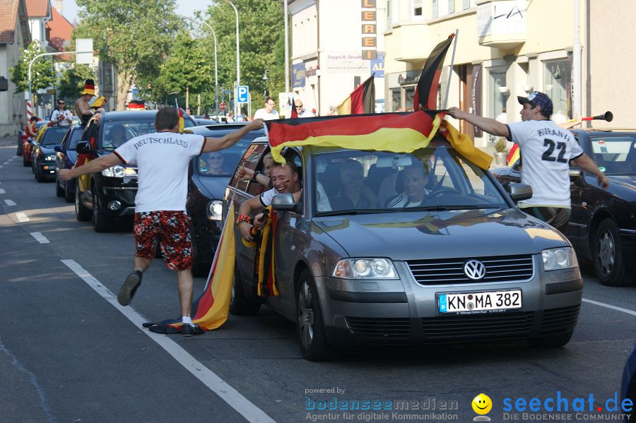 WM-2010: Deutschland-England (4:1): Stadthalle Singen, 27.06.2010