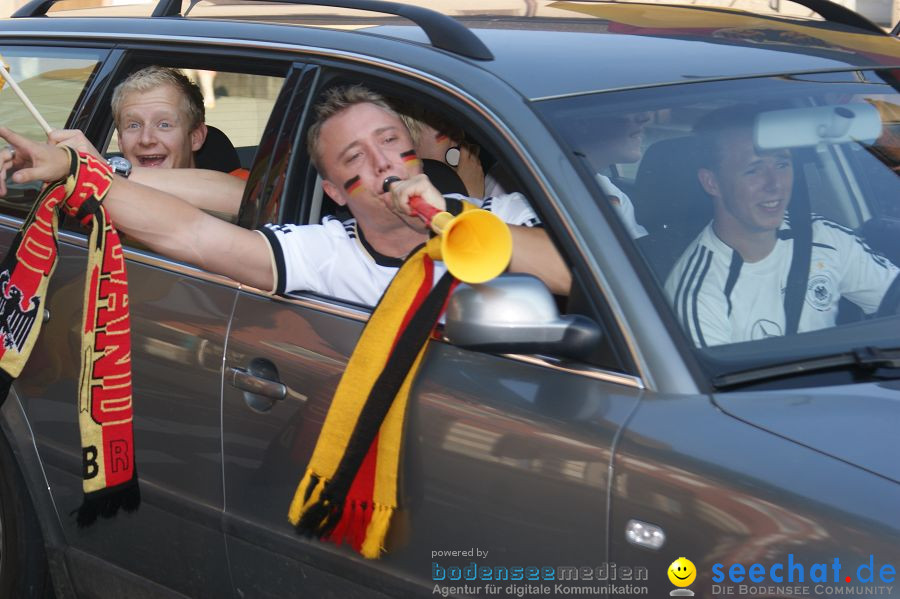 WM-2010: Deutschland-England (4:1): Stadthalle Singen, 27.06.2010