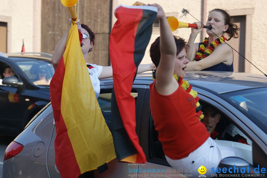 WM-2010: Deutschland-England (4:1): Stadthalle Singen, 27.06.2010