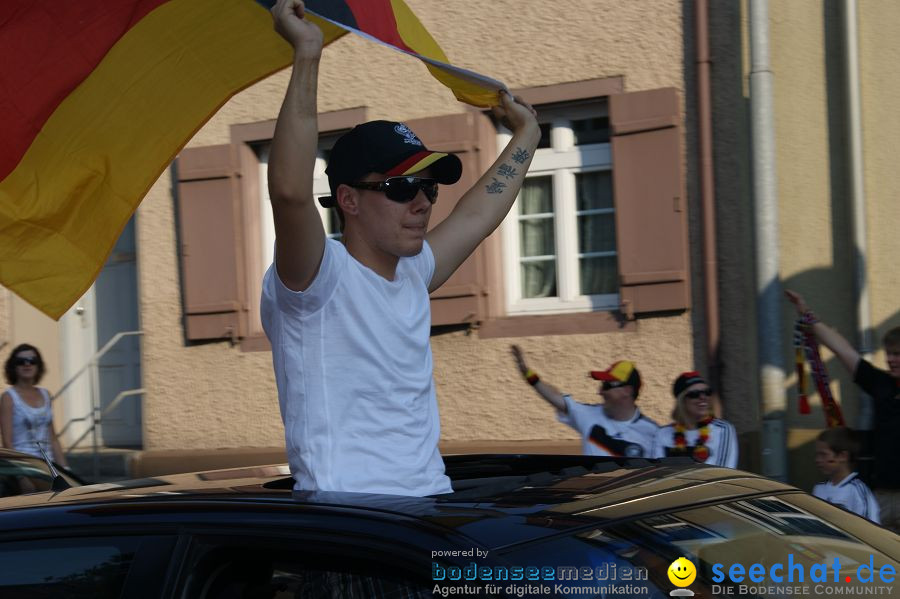 WM-2010: Deutschland-England (4:1): Stadthalle Singen, 27.06.2010