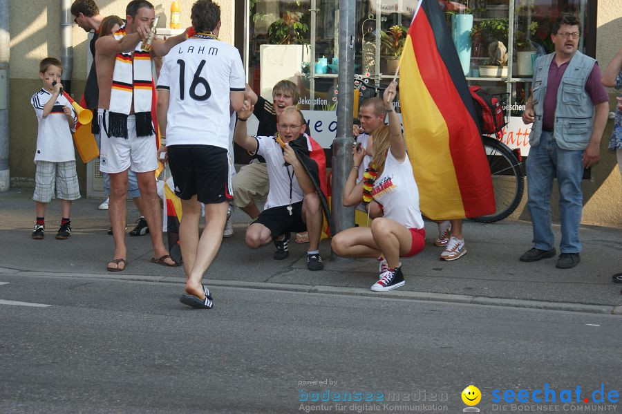 WM-2010: Deutschland-England (4:1): Stadthalle Singen, 27.06.2010