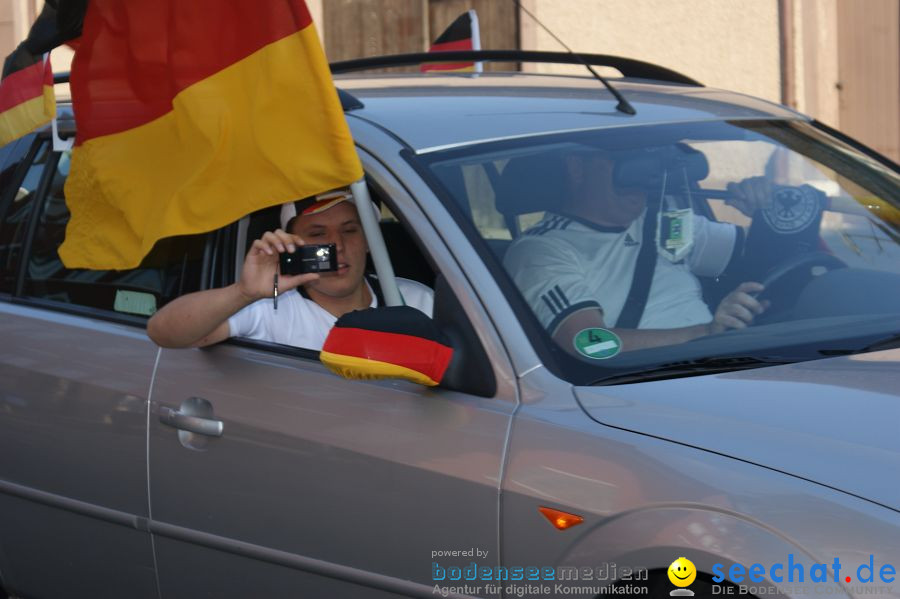 WM-2010: Deutschland-England (4:1): Stadthalle Singen, 27.06.2010