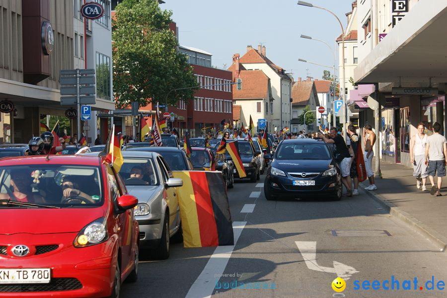 WM-2010: Deutschland-England (4:1): Stadthalle Singen, 27.06.2010