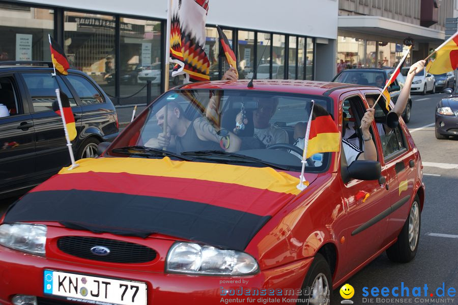 WM-2010: Deutschland-England (4:1): Stadthalle Singen, 27.06.2010