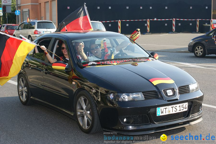 WM-2010: Deutschland-England (4:1): Stadthalle Singen, 27.06.2010