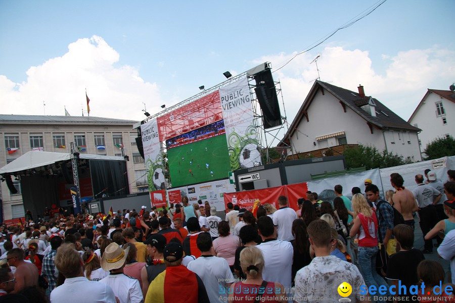 WM-2010: Deutschland-Argentinien (4:0): Singen, 03.07.2010