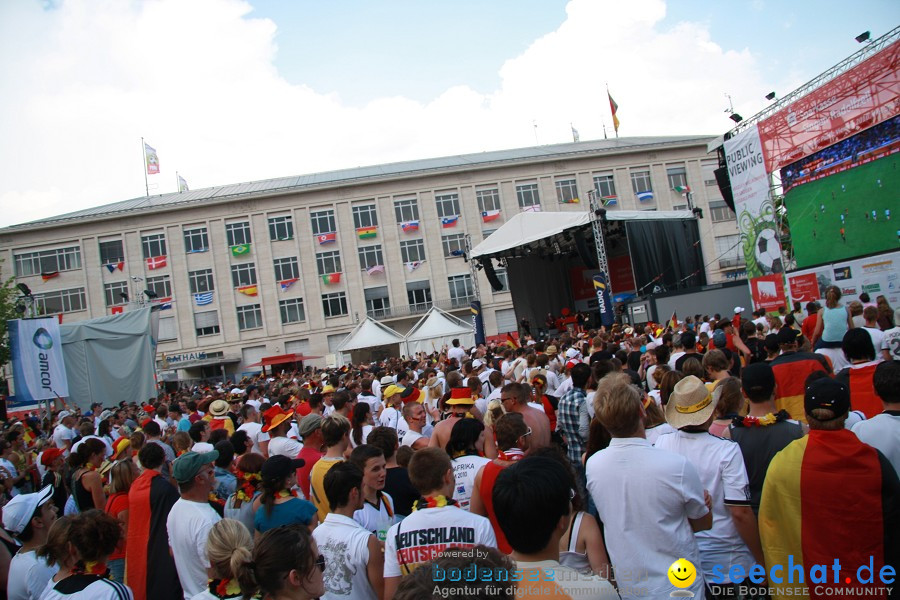 WM-2010: Deutschland-Argentinien (4:0): Singen, 03.07.2010