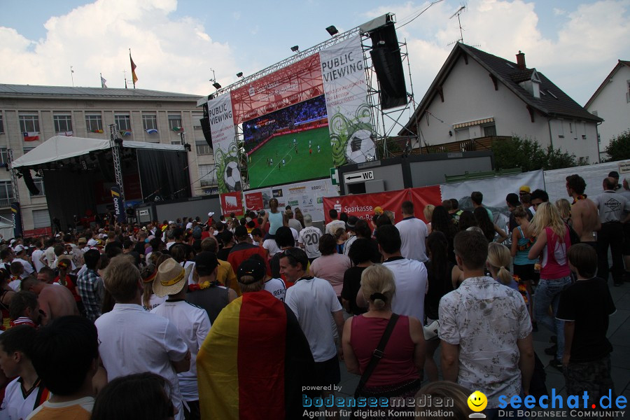 WM-2010: Deutschland-Argentinien (4:0): Singen, 03.07.2010