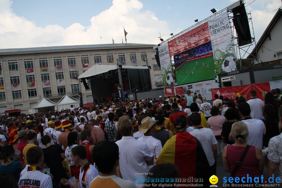 WM-2010: Deutschland-Argentinien (4:0): Singen, 03.07.2010