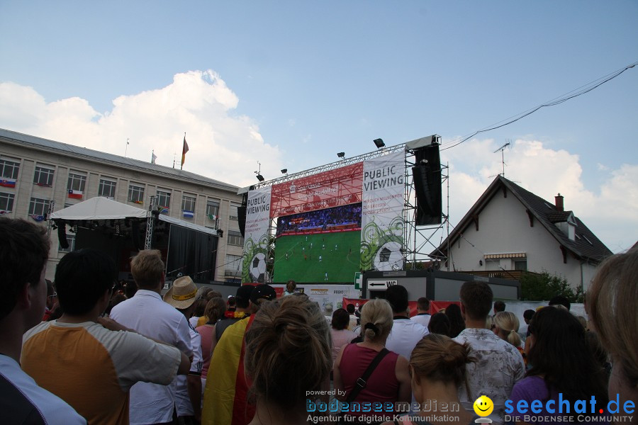 WM-2010: Deutschland-Argentinien (4:0): Singen, 03.07.2010