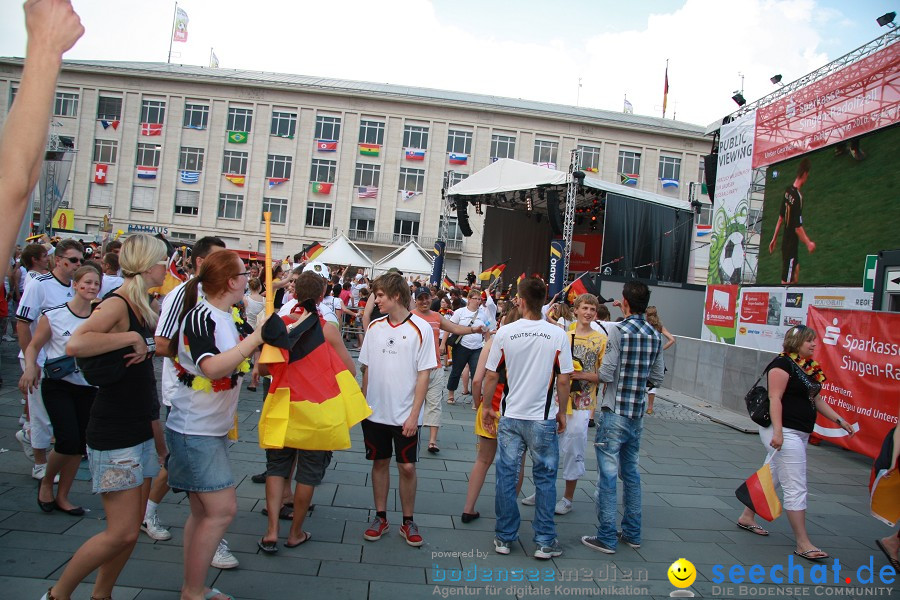 WM-2010: Deutschland-Argentinien (4:0): Singen, 03.07.2010