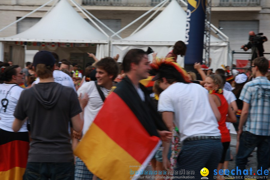 WM-2010: Deutschland-Argentinien (4:0): Singen, 03.07.2010