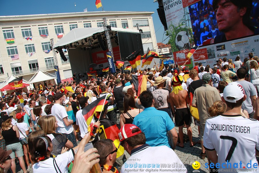 WM-2010: Deutschland-Argentinien (4:0): Singen, 03.07.2010