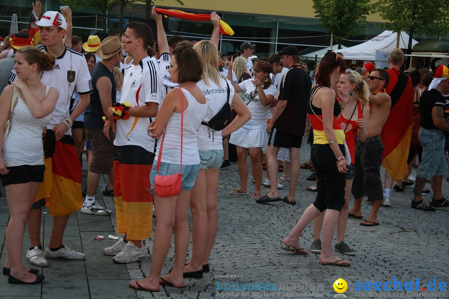 WM-2010: Deutschland-Argentinien (4:0): Singen, 03.07.2010