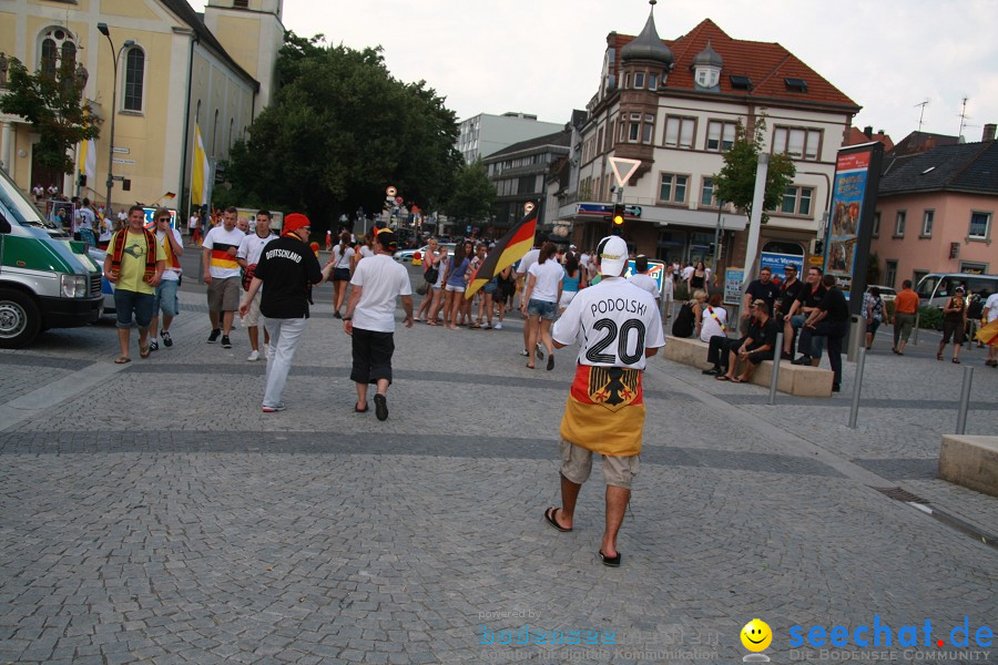 WM-2010: Deutschland-Argentinien (4:0): Singen, 03.07.2010