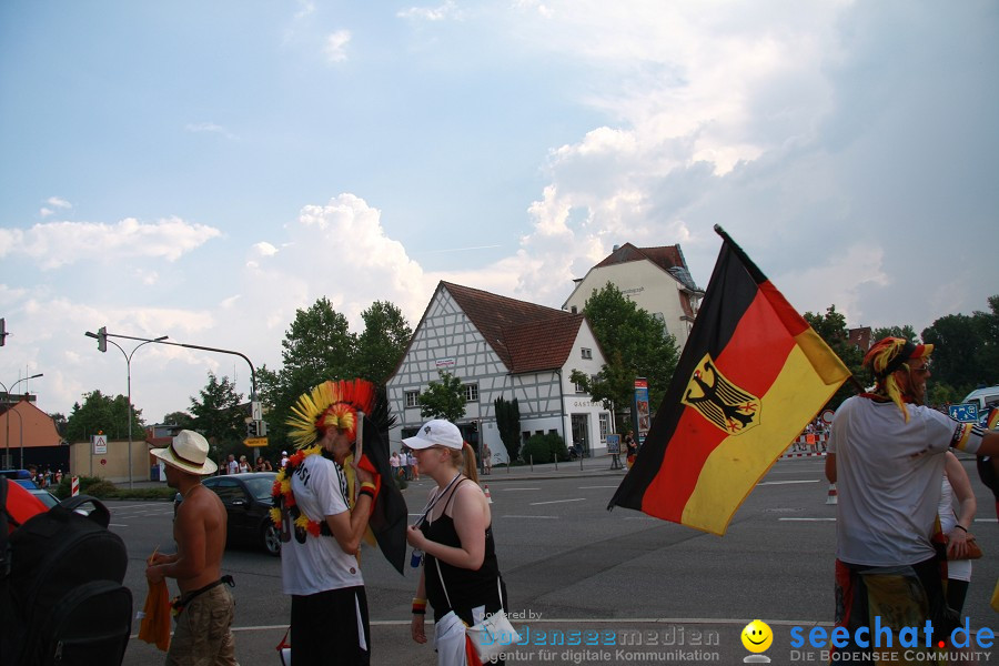 WM-2010: Deutschland-Argentinien (4:0): Singen, 03.07.2010