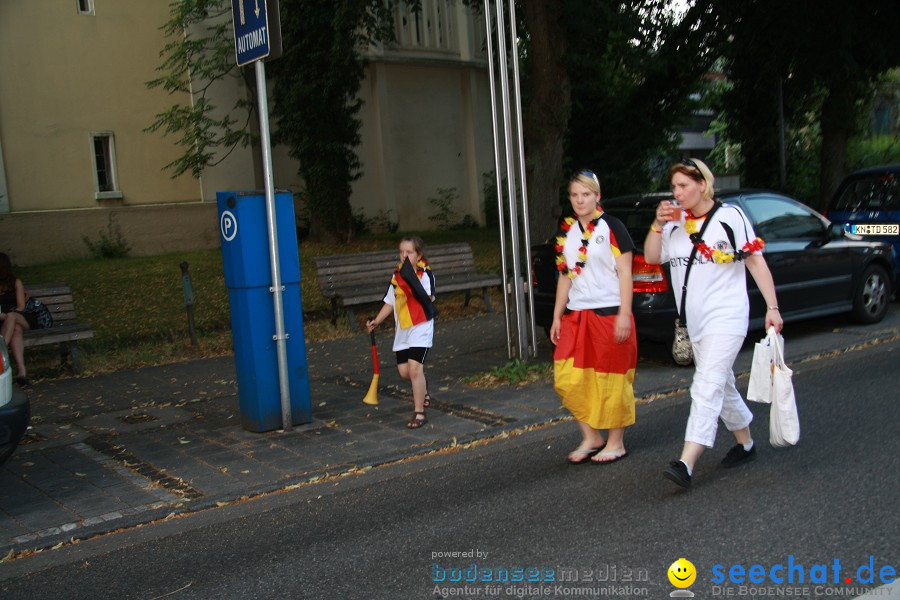 WM-2010: Deutschland-Argentinien (4:0): Singen, 03.07.2010