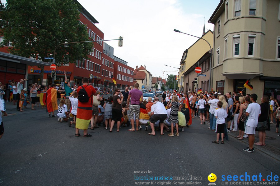 WM-2010: Deutschland-Argentinien (4:0): Singen, 03.07.2010