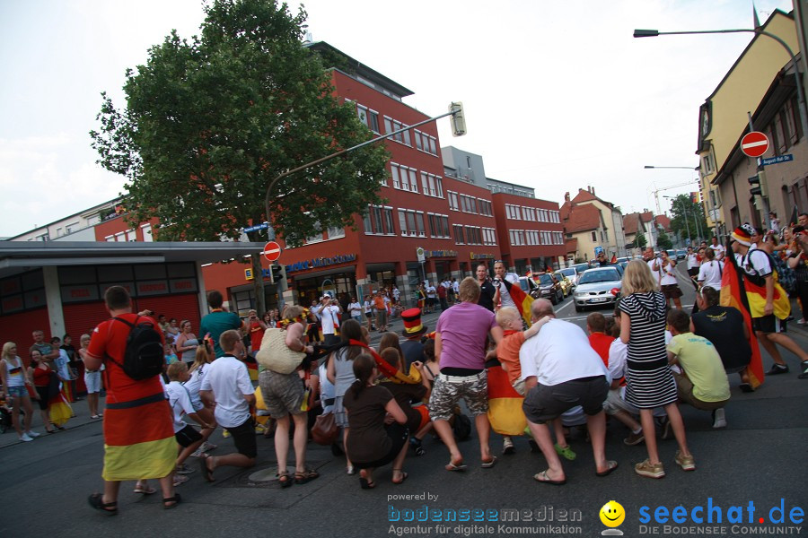 WM-2010: Deutschland-Argentinien (4:0): Singen, 03.07.2010