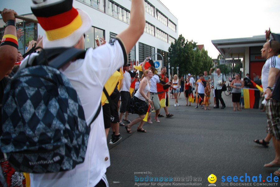 WM-2010: Deutschland-Argentinien (4:0): Singen, 03.07.2010