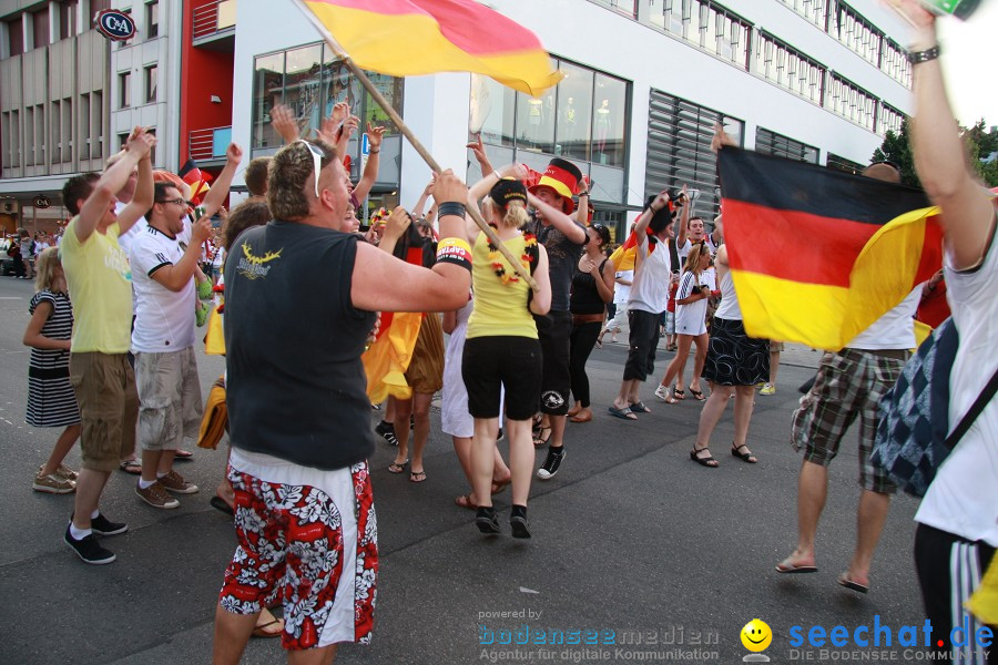 WM-2010: Deutschland-Argentinien (4:0): Singen, 03.07.2010