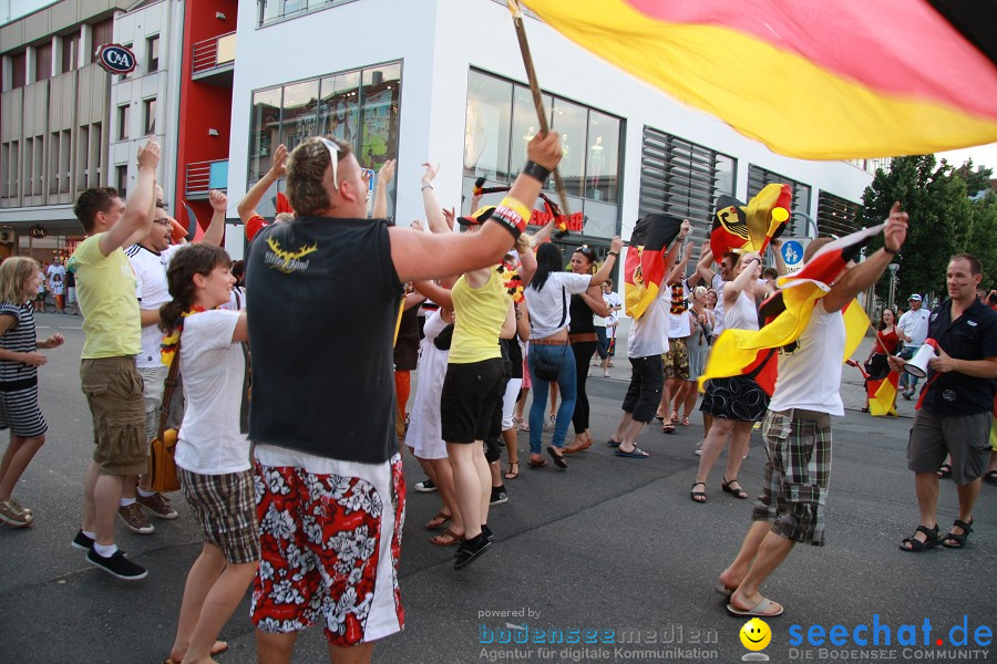 WM-2010: Deutschland-Argentinien (4:0): Singen, 03.07.2010