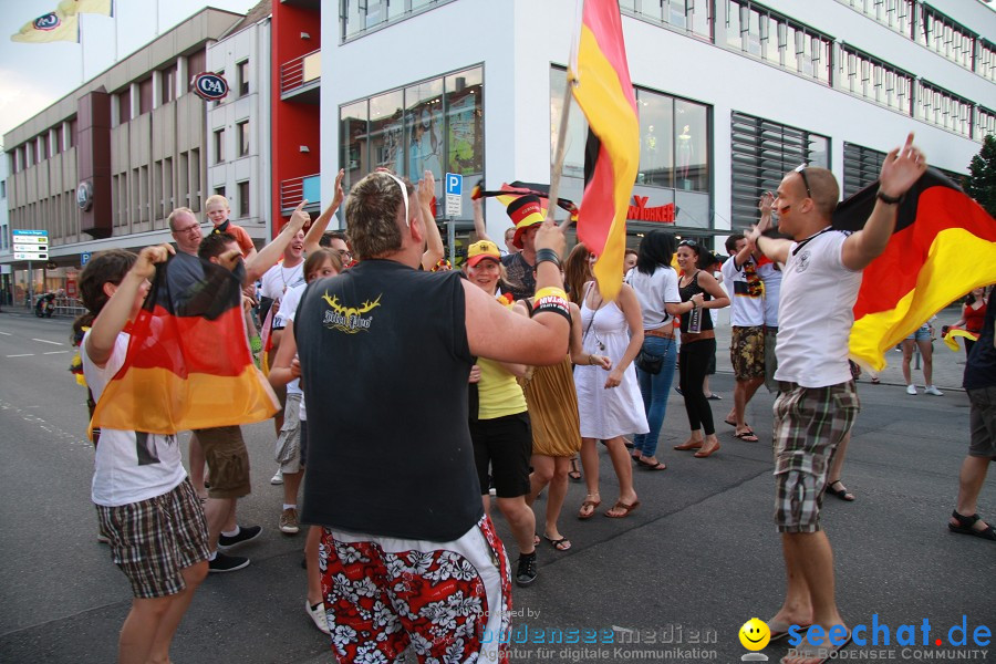 WM-2010: Deutschland-Argentinien (4:0): Singen, 03.07.2010